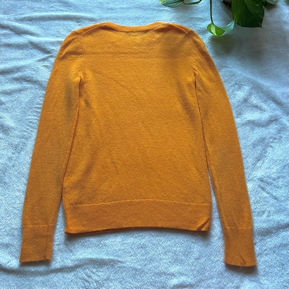 Nordstrom Cashmere Crewneck Sweater in Tangerine Orange - Picture 5 of 7